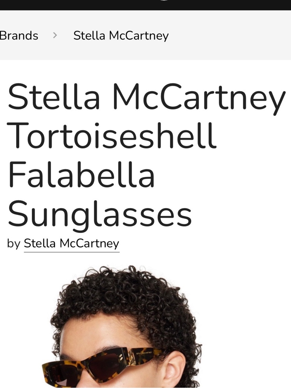 Stella McCartney Women's Tortoiseshell Rectangular Sunglasses - Brown & Black